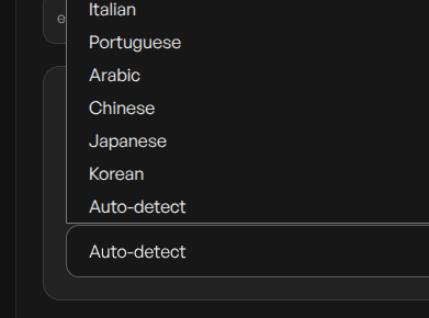 LANGUAGE SUPPORT